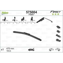 Silecek Süpürgesi First MultiConnection Flat Blade FM47 (475mm) - VALEO 575004
