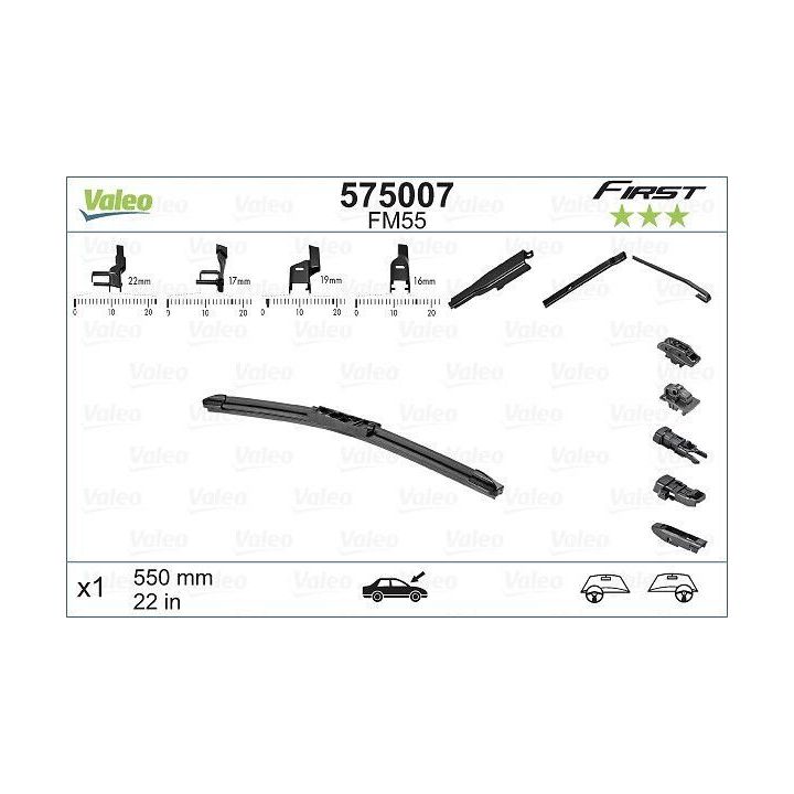 Valeo MultiConnect First Düz Tip Silecek Süpürgesi 550mm - VALEO 575007