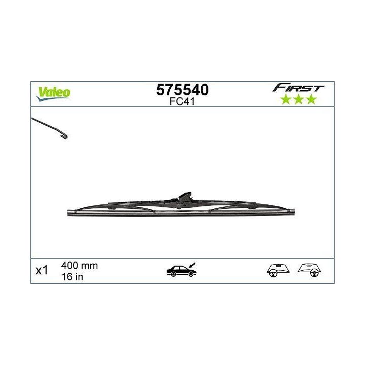 Valeo First Standart Silecek Süpürgesi 400mm - VALEO 575540