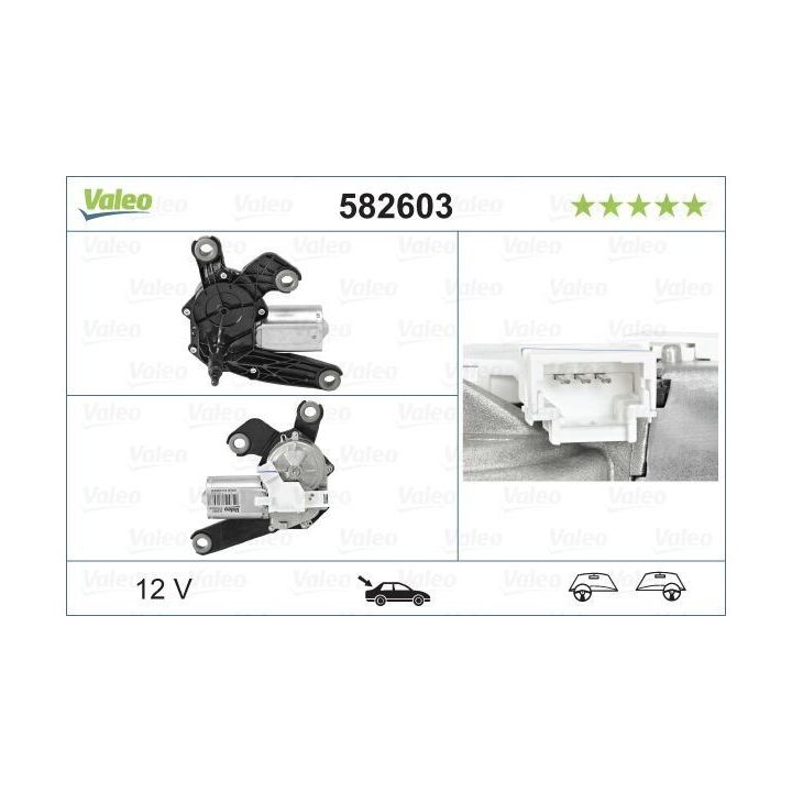 Arka Silecek Motoru Citroen C2 C3 C3 II C4 Peugeot 307 1007 İçin (2003-2010) - VALEO 582603