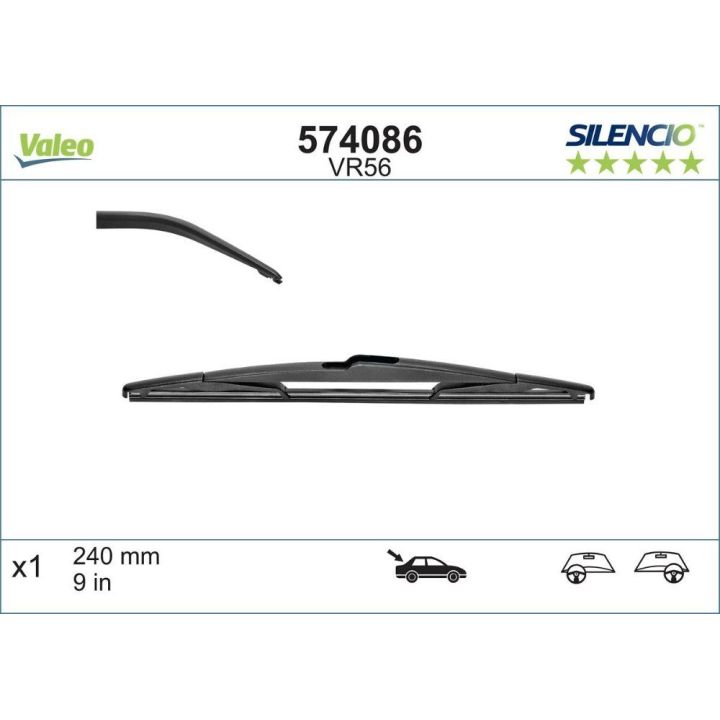 SILECEK SUPURGESI SILENCIO VR56 (X1) (240 MM) (ARKA) 4008-SWIFT-AGILA-C4 AIRCROSS
