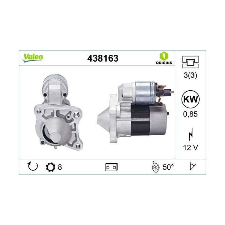 Marş Motoru Renault Megane II Laguna II 1.4-1.6 16V İçin - VALEO 438163