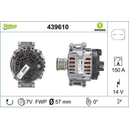 Alternatör Mercedes C Serisi W204 C180 C200 S204 - VALEO 439610