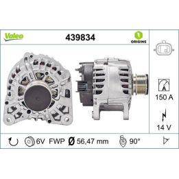 Alternatör Renault Nissan 1.5 DCI - VALEO 439834