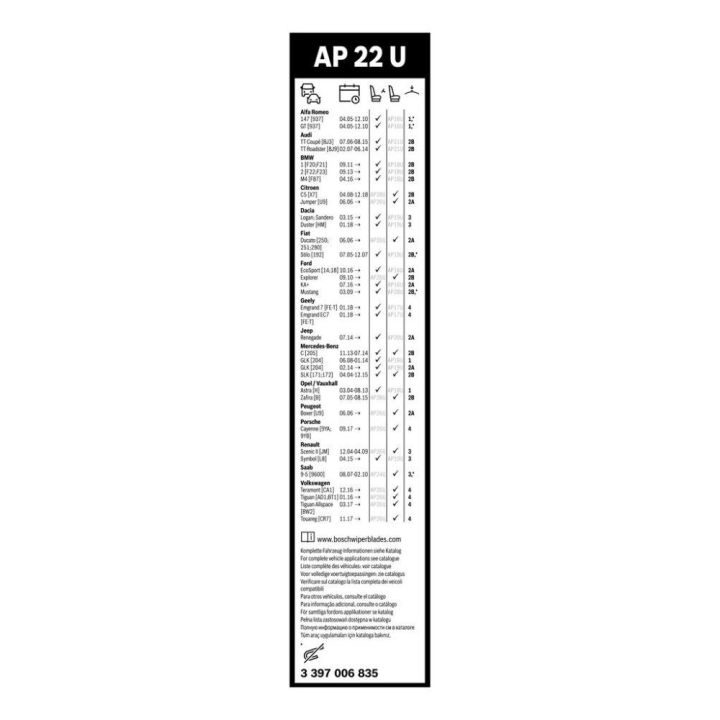 Aerotwin Plus Muz Silecek 550 Mm - Bosch 3397006835