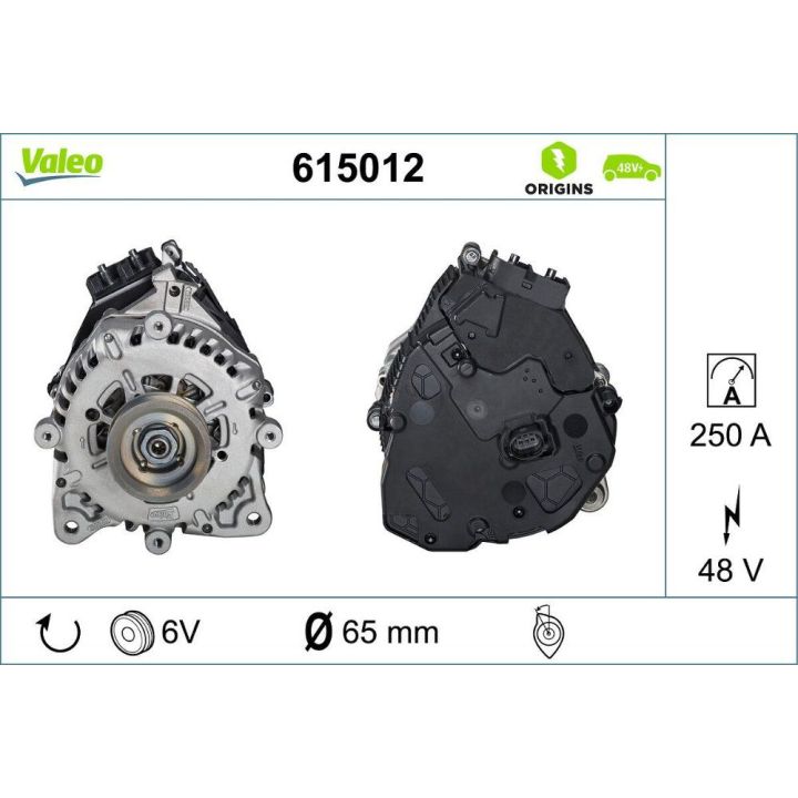 Alternatör 48V 250A Golf VIII A3 Leon Octavia Uyumlu - VALEO 615012