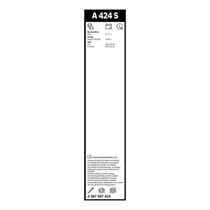 Renault Kangoo Aerotwin Silecek Seti (600/550 mm) - Bosch 3397007424