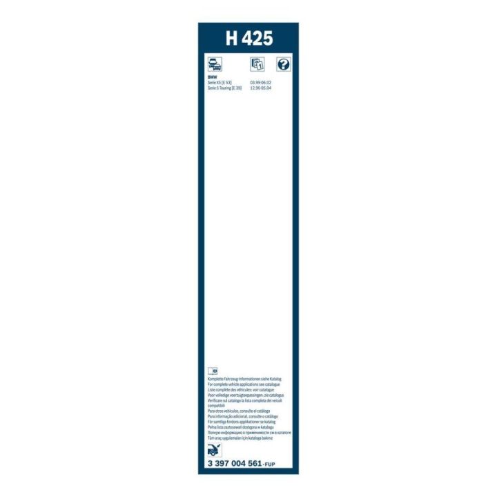 Arka Cam Sileceği Twin H425 425 mm BMW X5 E53 E39 Touring İçin (1998-2006) - BOSCH 3397004561
