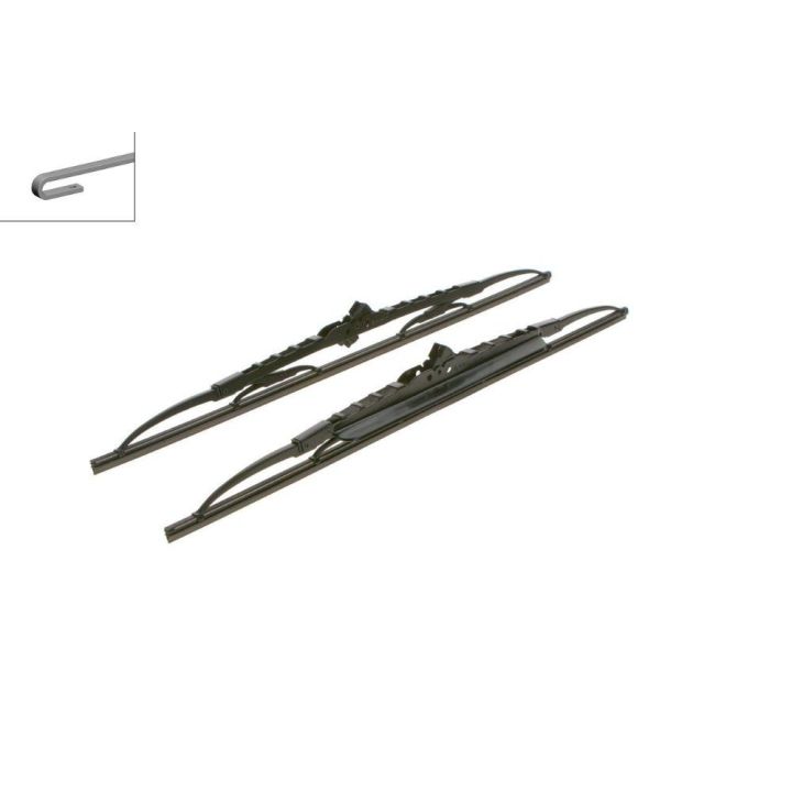 Twin Spoilerli Ön Cam Silecek Takımı 500/500 mm BMW E30 E36 Tempra Escort - Bosch 3397118561