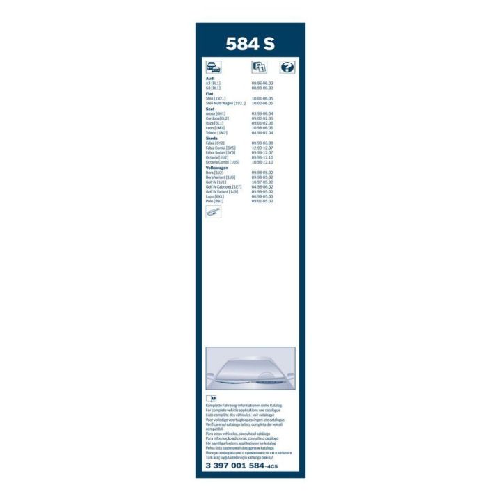 Twin Spoilerli Ön Cam Silecek Takımı 530/475 mm Golf III IV Bora Polo Audi A3 - Bosch 3397001584