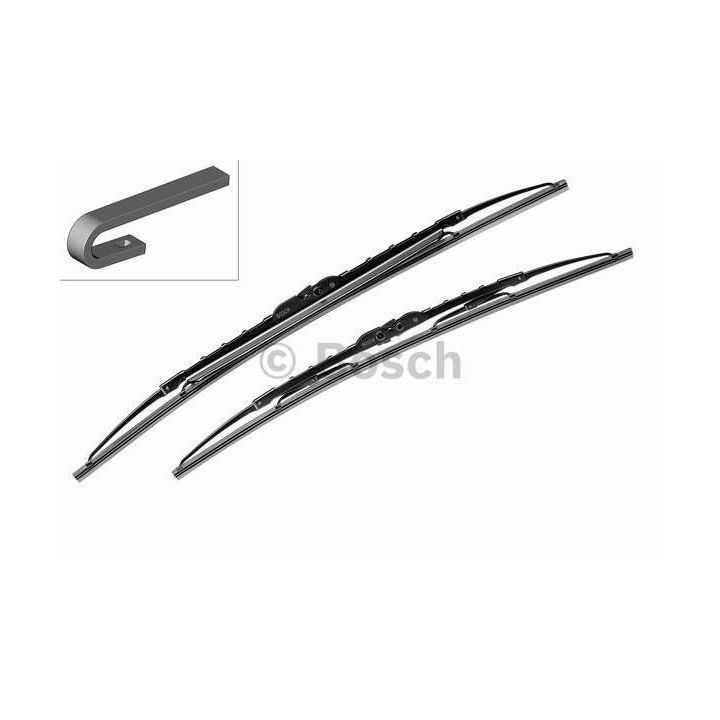 Twin Spoilerli Ön Cam Silecek Takımı 530/530 mm Audi A4 80 Freelander Saab 9-3 - Bosch 3397118401