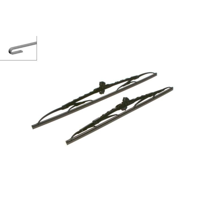 Twin Silecek Seti 530/450 MM Renault Clio Fiat Punto Nissan Micra İçin (1998-2010) - BOSCH 3397118402