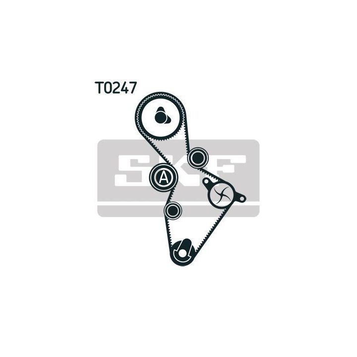 Triger Kayış Seti 148 Diş VAG Grubu (Audi Seat Skoda VW) 2.0 FSI BLR-BVY-BVZ Motorlar İçin - SKF VKMA01222