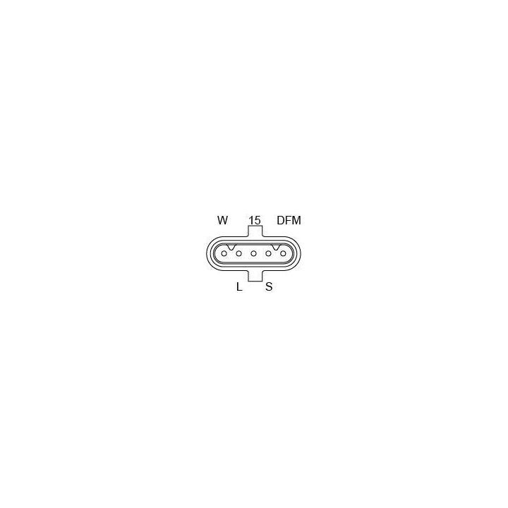 28V 40/110A Alternatör FM 400 420 440 460 480 FMX Serisi İçin (2009-) - BOSCH 1986A01034