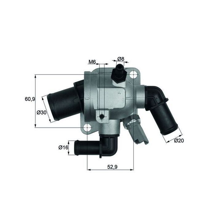 Komple Termostat 88 ºC Doblo Fiorino Linea Punto Corsa D Astra H Combo 1.3 Multijet - MAHLE TI17388