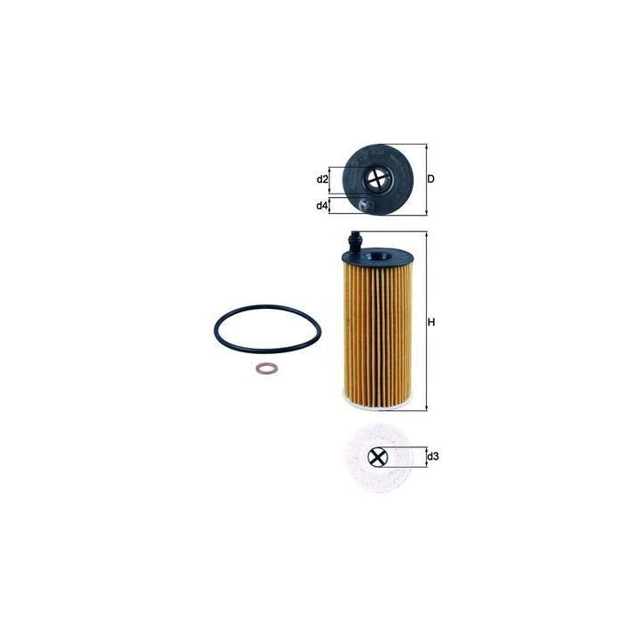 Yağ Filtresi BMW N47 N57 F10 F20 F30 F32 F34 F36 Toyota Verso - MAHLE OX404D