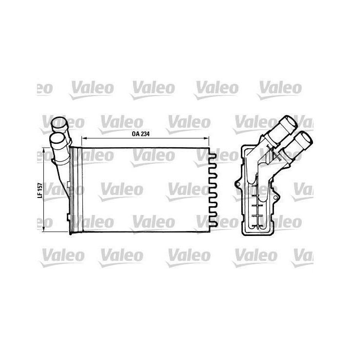 Kalorifer Radyatörü Citroen Berlingo 1.4-1.6-1.8 Peugeot 306 Partner İçin (2000-) - VALEO 812005