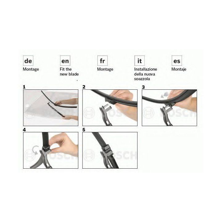 Ön Cam Silecek Takımı VW Bora Golf IV Polo İçin 530/475MM (1997-) - BOSCH 3397118927