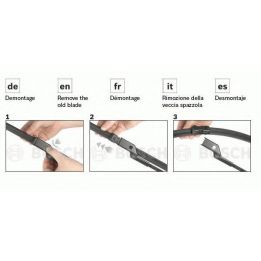 Ön Cam Silecek Takımı VW Polo 9N3 İçin 530/475MM (2005-) - BOSCH 3397118974