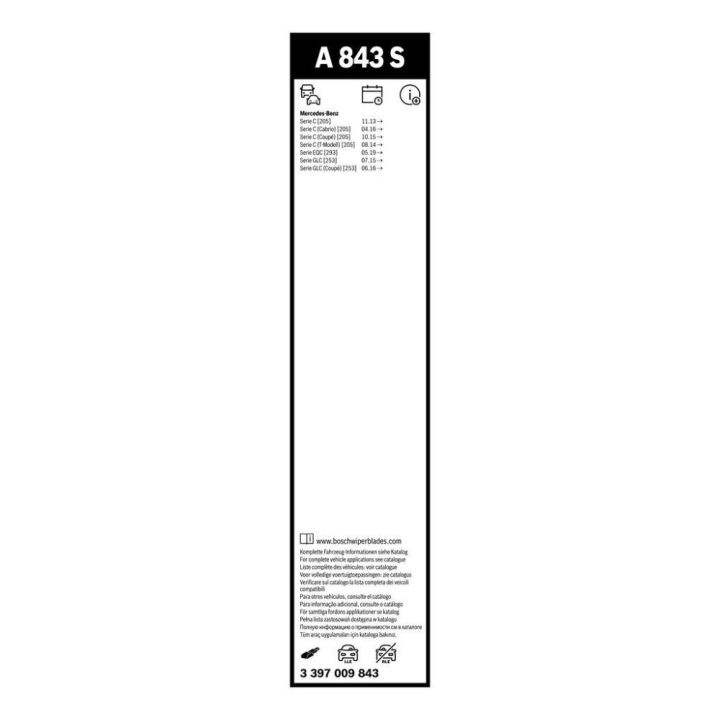 Silecek Süpürgesi Seti Aerotwin 550/550 MM MB W246 W205 S205 C205 A205 N293 X253 C253 İçin - BOSCH 3397009843