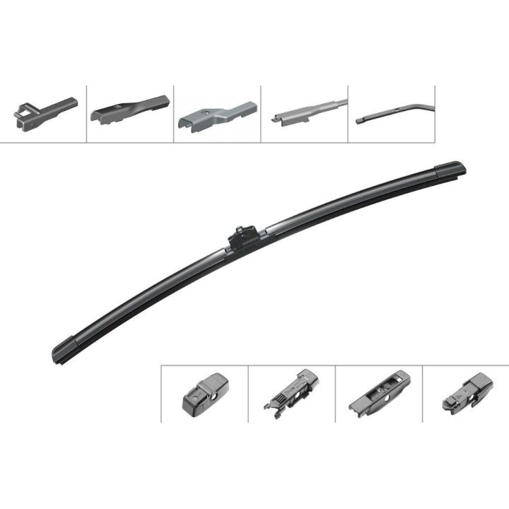Muz Tipi Tek Silecek Süpürgesi Aerotwin Plus 450MM 4 Adaptör İle Çeşitli Araçlara Uyumlu - BOSCH 3397006945