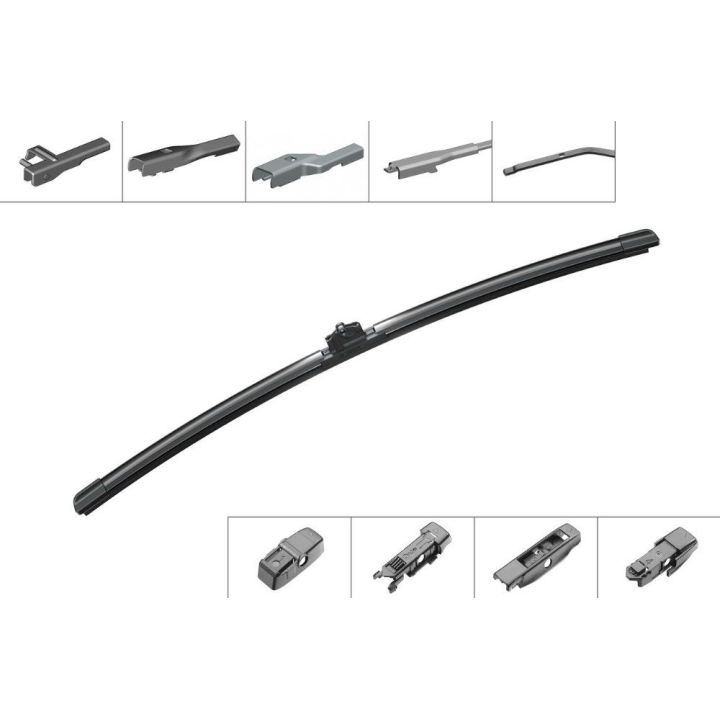 Muz Tipi Tek Silecek Süpürgesi Aerotwin Plus 500MM 4 Adaptör İle Çeşitli Araçlara Uyumlu - BOSCH 3397006947