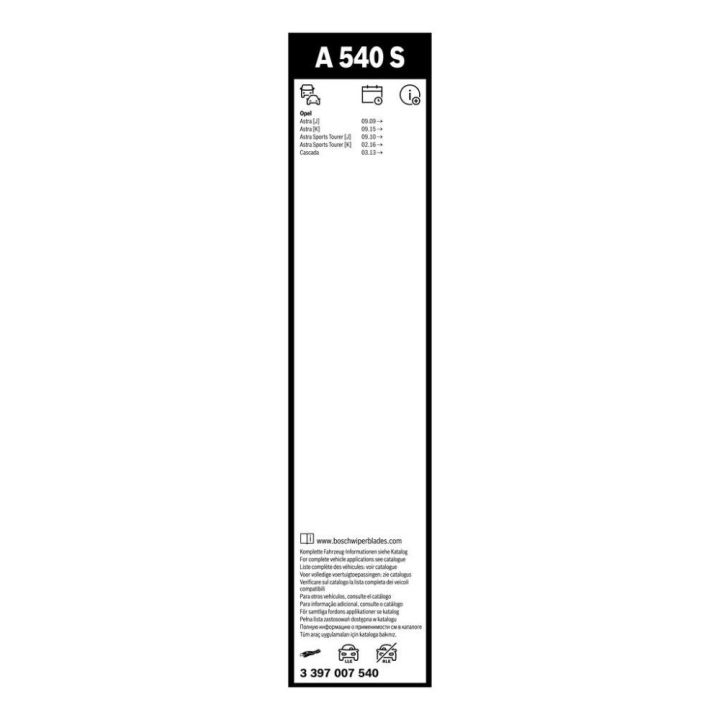 Ön Aerotwin Muz Tipi Silecek Süpürgesi Takımı 680-625MM Opel Astra İçin (2009-) - BOSCH 3397007540