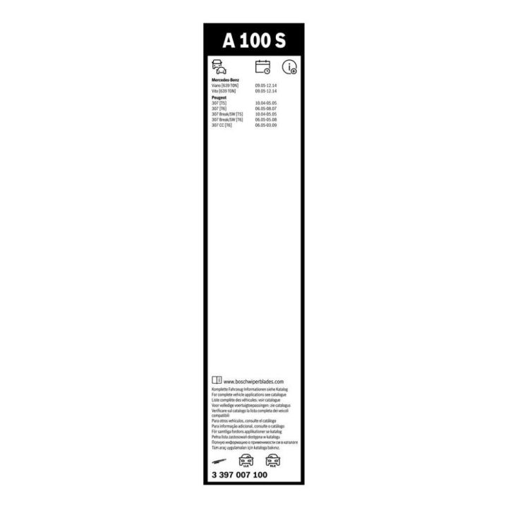 Aerotwin Silecek Seti 700/650 MM Peugeot 307 Mercedes Viano Vito - Bosch 3397007100