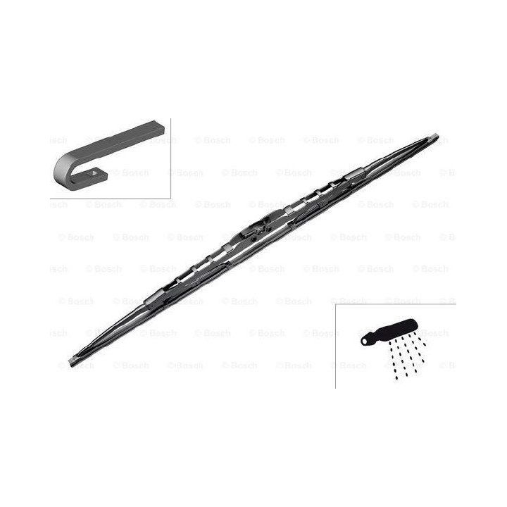 Entegre Püskürtme Memeli Twin Ön Silecek Tekli 700mm Renault Premium İçin (1996-2006) - BOSCH 3397004080