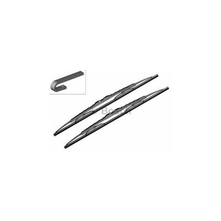 Ön Cam Silecek Süpürgesi Takım Eco (530/530 mm) Alfa 164 Audi A4 80 Samara Freelander Saab Hiace İçin (1986-) - Bosch 3397005162
