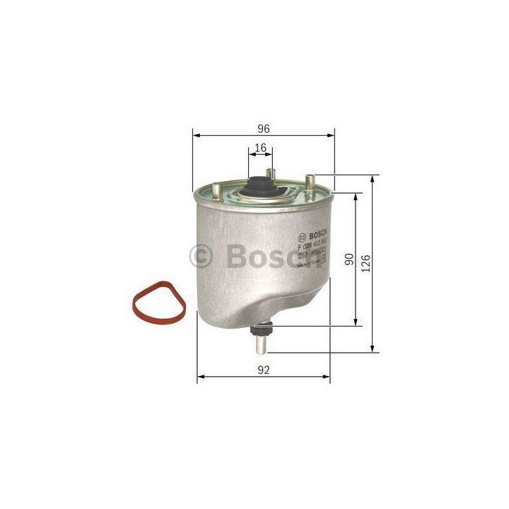 Yakıt Filtresi Peugeot P207 P308 P508 P3008 P5008 Partner Tepee Citroen Berlingo C3 C4 1.4 1.6 HDI - BOSCH F026402862