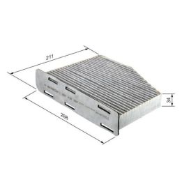Aktif Karbonlu Polen Kabin Filtresi Audi Seat Skoda VW Modelleri İçin - BOSCH 1987432397