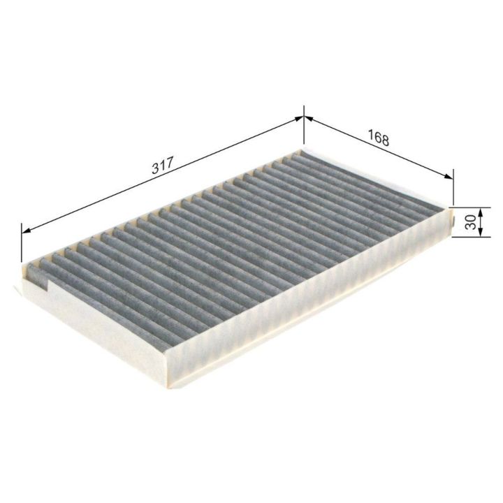 Karbonlu Polen Filtresi BMW 5 Serisi E60 520i 530i 530d 525d İçin (2003-) Çift - Bosch 1987432402