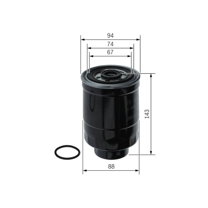 Yakıt Filtresi Mazot H100 Starex L200 L300 Bongo K2500 Pregio 2.5 Motorlu Araçlar İçin (1994-) - Bosch 0986TF0086