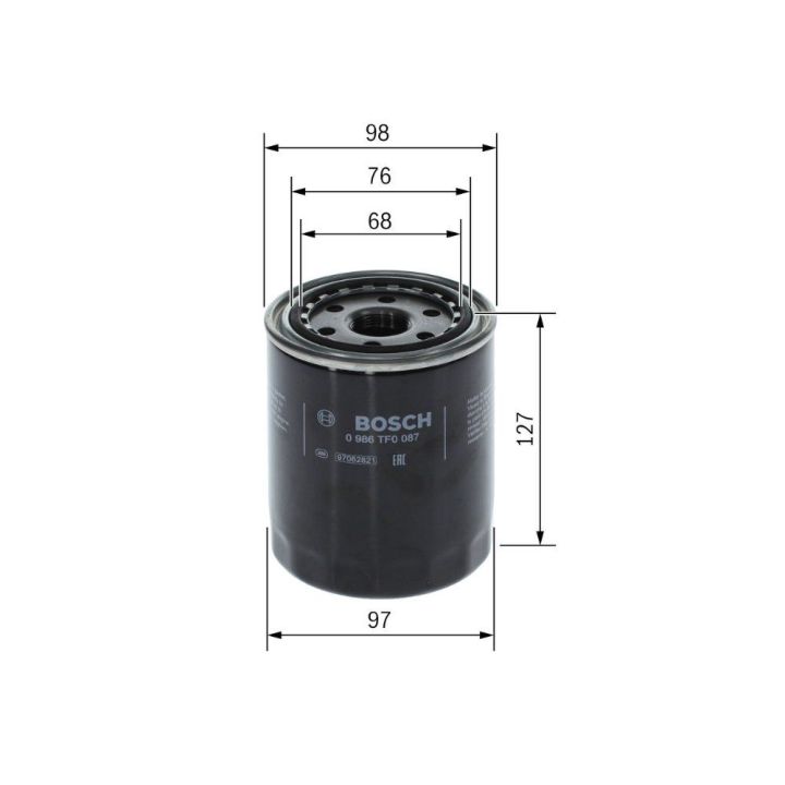 Yağ Filtresi Hyundai H100 Starex Mazda B2500 Mitsubishi L200 L300 Pajero - BOSCH 0986TF0087