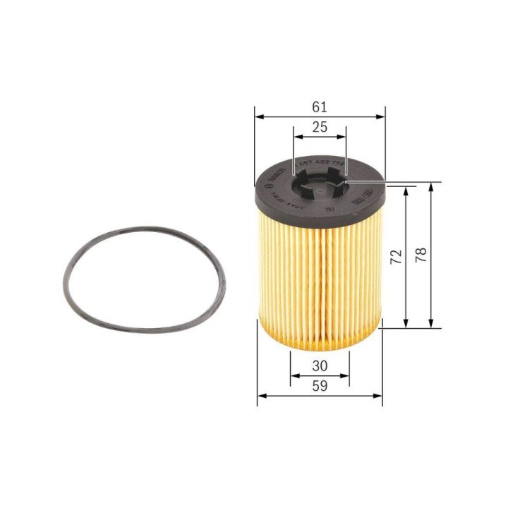 Yağ Filtre Elemanı Astra G Zafira A Vectra B - BOSCH 1457429178