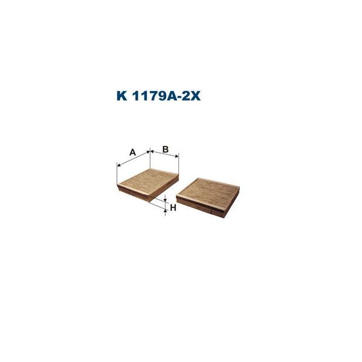 Kabin Filtresi - Citroen C3 II, DS3 / Peugeot 207 - Filtron K1179A-2X