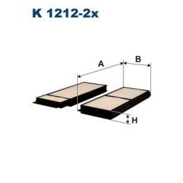 Kabin Filtresi (Polen) Takım (2 Adet) - Mazda 3 / 5 - Filtron K1212-2X