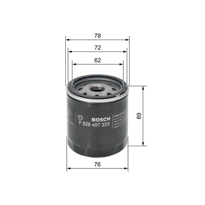 Yağ Filtresi Discovery Sport Ecosport Fiesta Focus - Bosch F026407225