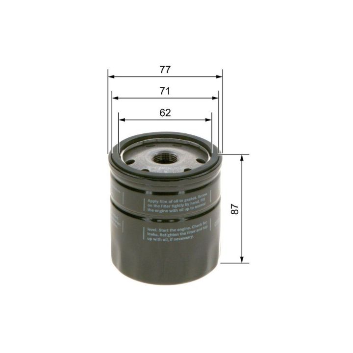 Yağ Filtresi Opel Astra F G Corsa B Vectra Isuzu Trooper Lada Vega 1.4-2.0 - Bosch 09864B7008