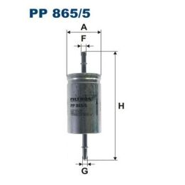 Yakıt Filtresi (Benzinli) Ford Focus 1.4 16V,1.6 16V ,1.8 16V, 2.0 16V 98-05 /Connect 1.8 16V (2002 - ) - Filtron PP865/5