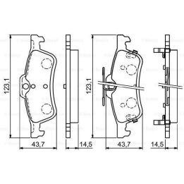 Arka Fren Balatası Honda Civic Hatchback (2011-) - Bosch 0986494719