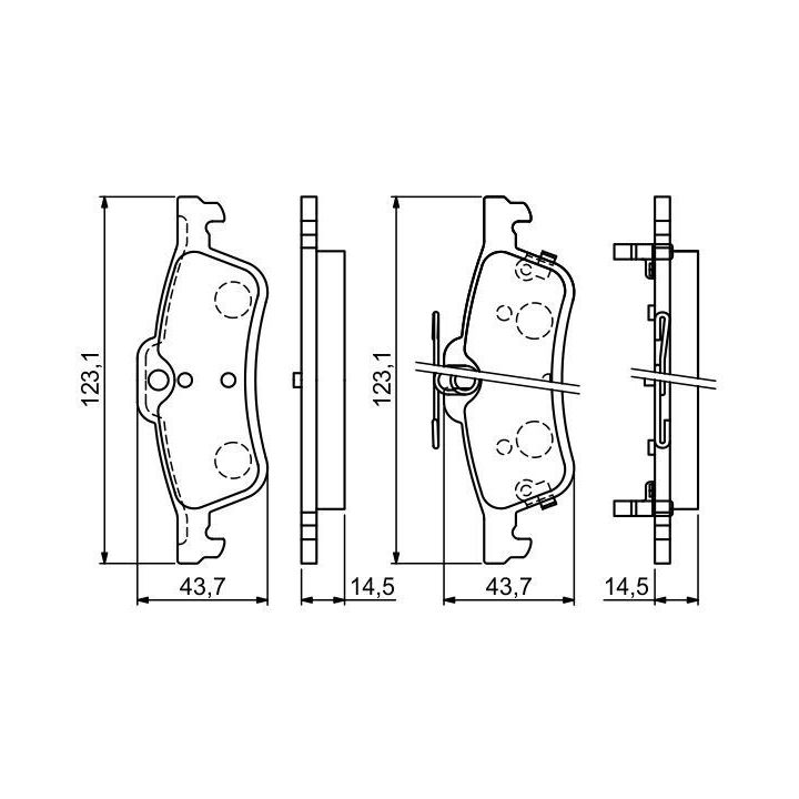 Arka Fren Balatası Honda Civic Hatchback (2011-) - Bosch 0986494719