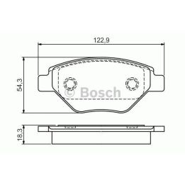 Ön Fren Balatası Renault Megane (2002-) - BOSCH 0986495069