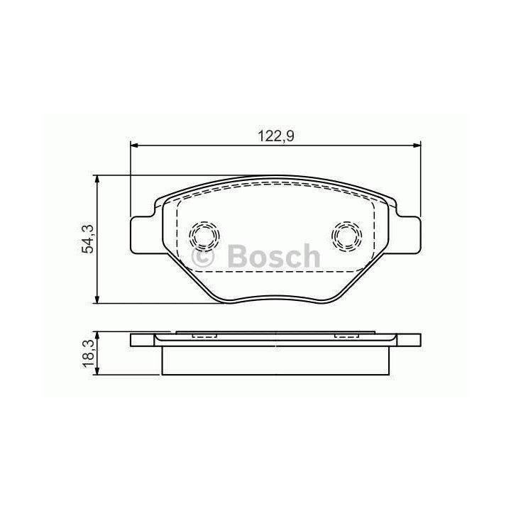 Ön Fren Balatası Renault Megane (2002-) - BOSCH 0986495069