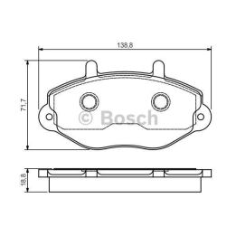 Ön Fren Balatası Ford Transit T15 Tourneo (1991-2000) - Bosch 0986495112