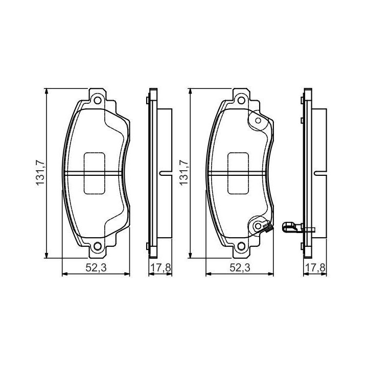 Ön Fren Balatası Toyota Corolla (1997-1999) - Bosch 0986495132