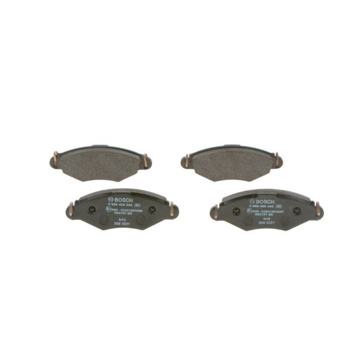 Ön Fren Balatası Peugeot 206 206+ Renault Kangoo (1998-) - BOSCH 0986495244