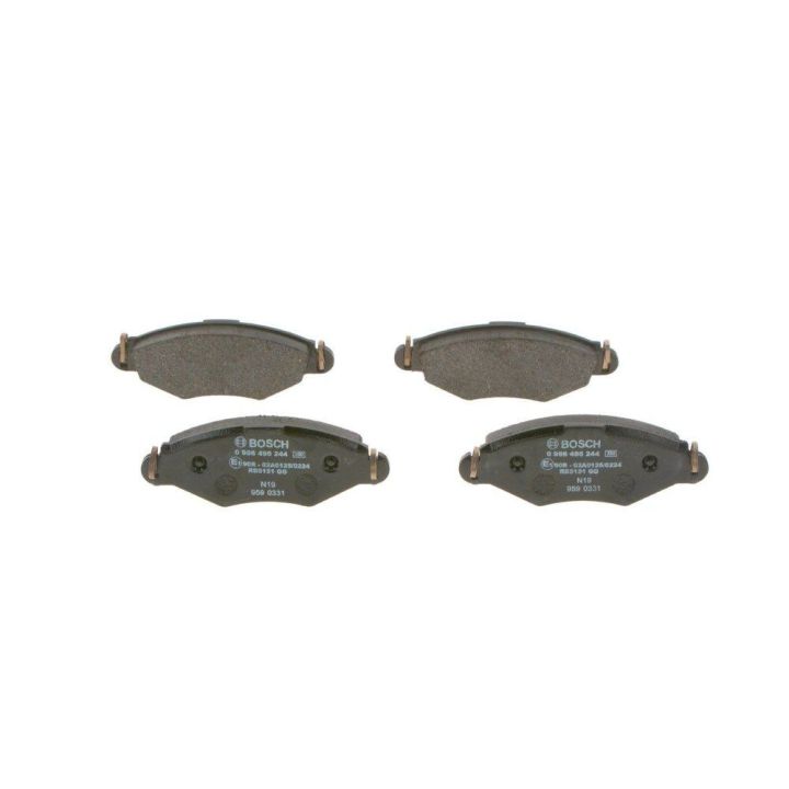 Ön Fren Balatası Peugeot 206 206+ Renault Kangoo (1998-) - BOSCH 0986495244