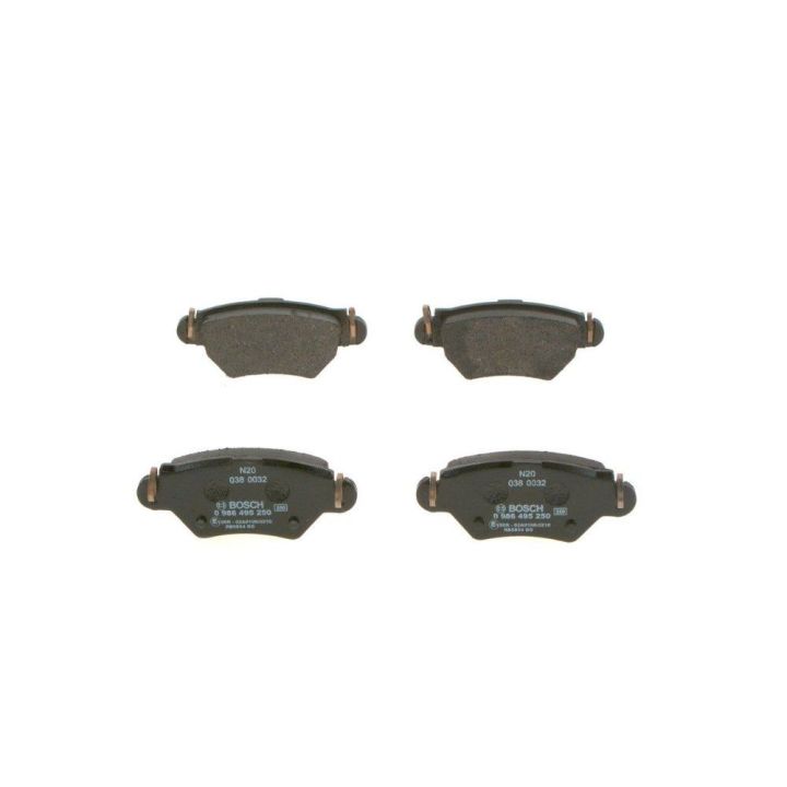 Arka Fren Balatası Astra G Zafira İçin (1998-2004) - Bosch 0986495250